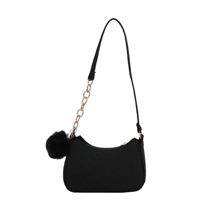 Wholesale Casual winter small fresh retro messenger bag temperament solid color fashion one shoulder foreign style small square bag